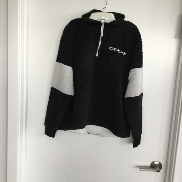 bebe Tops - Bebe  Sport 1/4 Zip Pullover Sweatshirt Size Large $30